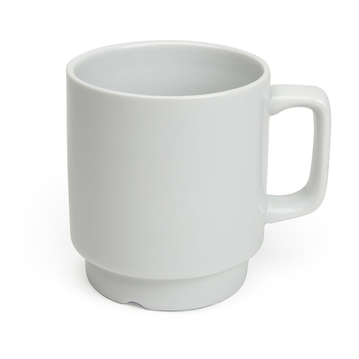 Vit kaffemugg Herkules 26cl med handtag