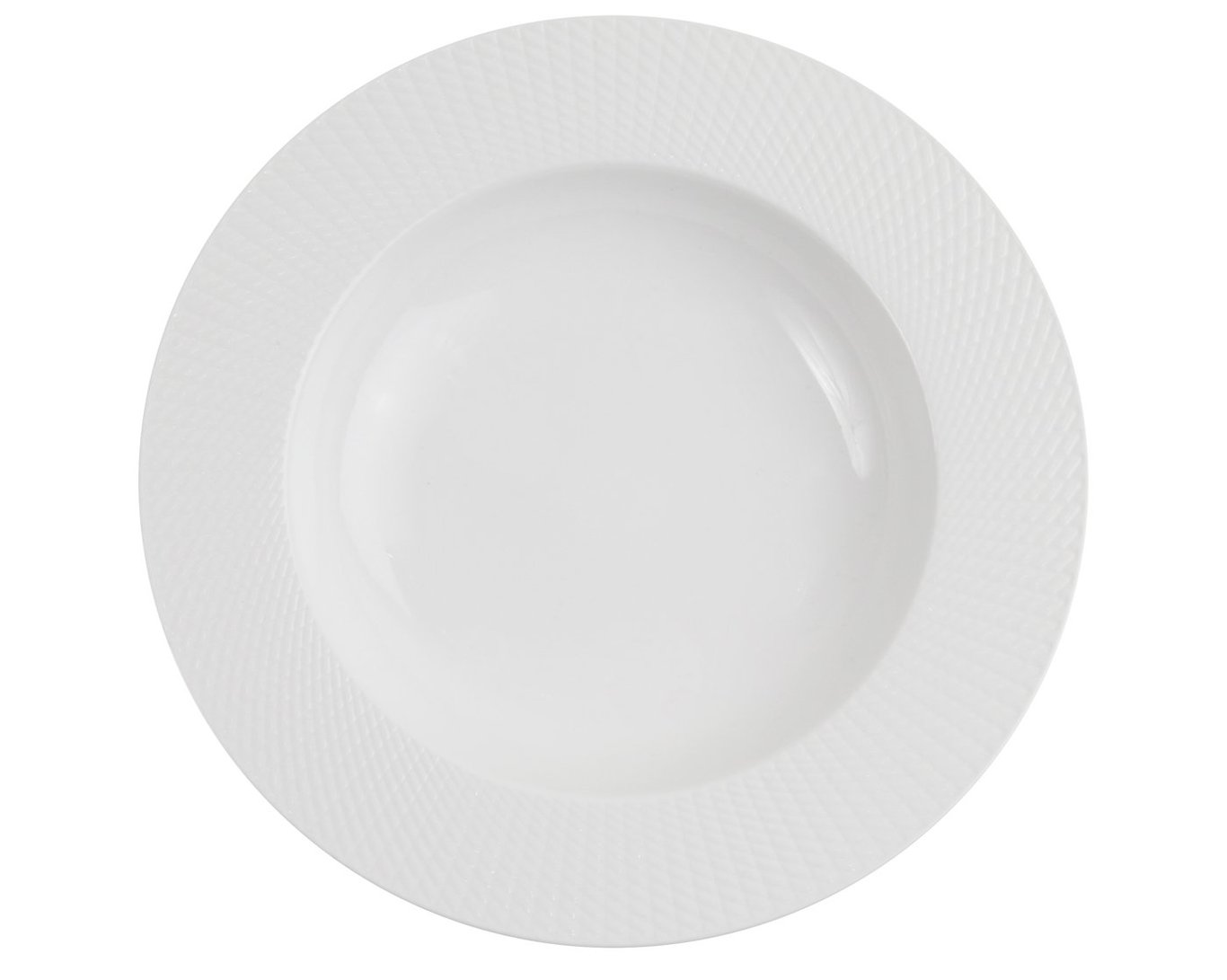 Vit djup tallrik Exxent Victoria diameter 22,5 cm