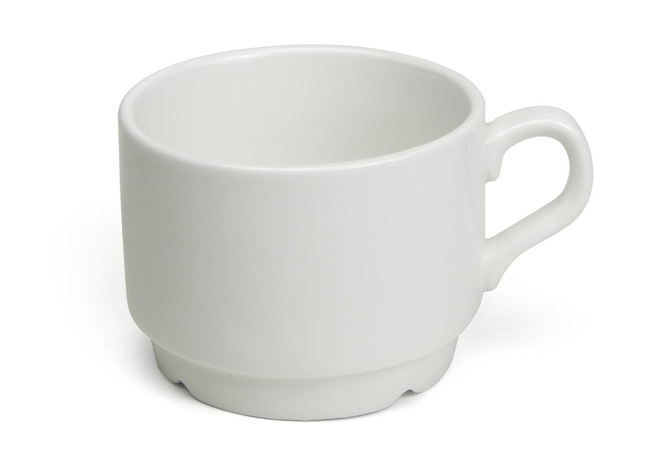 Vit kaffekopp Duro Djup 18cl med handtag