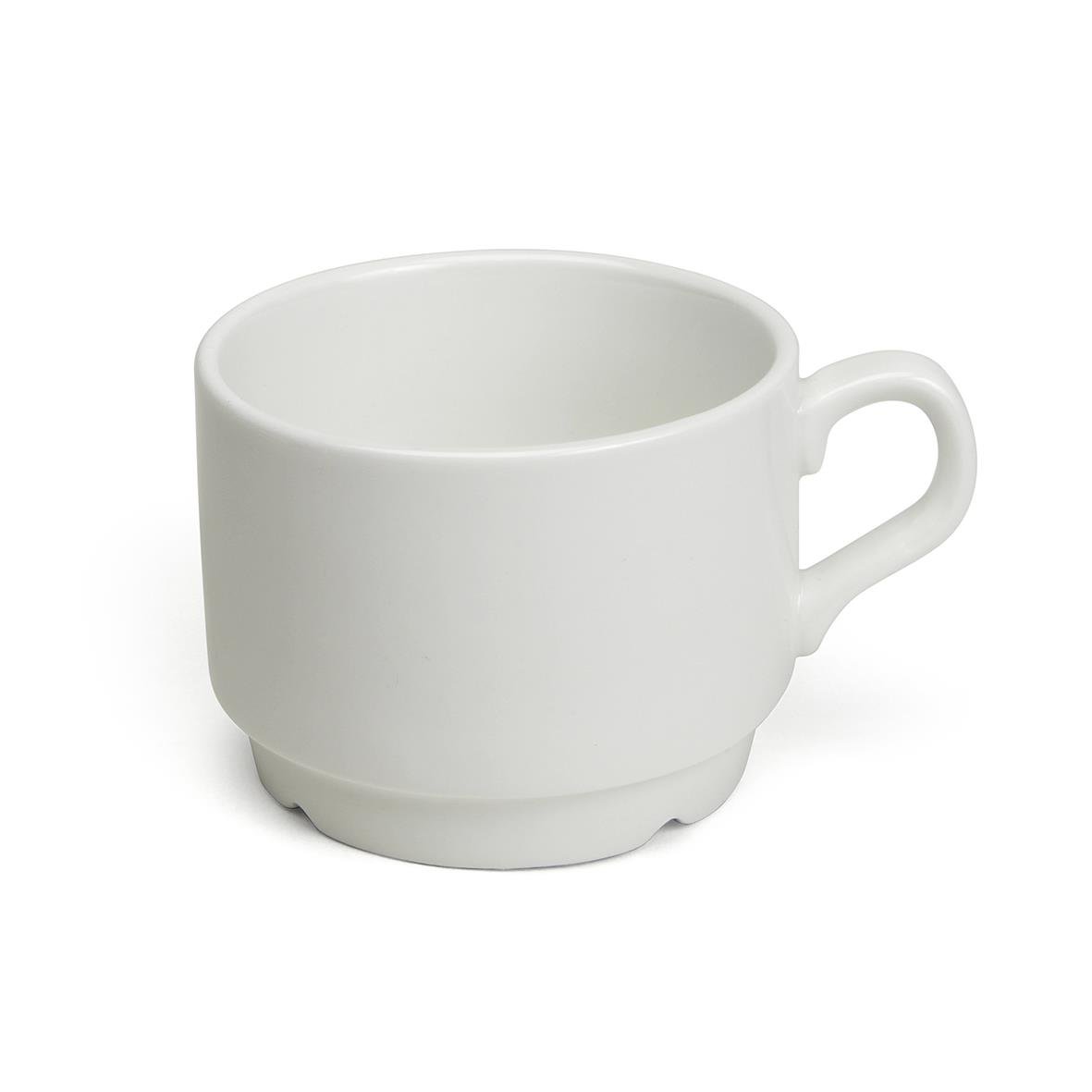 Vit kaffekopp Duro Djup 18cl med handtag