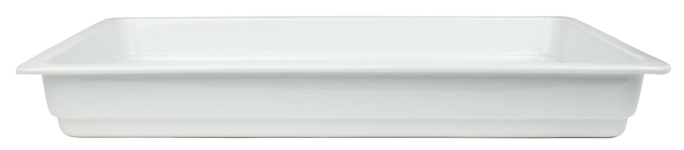 Gastronormform 1/1, 6 cm hög, vit plast