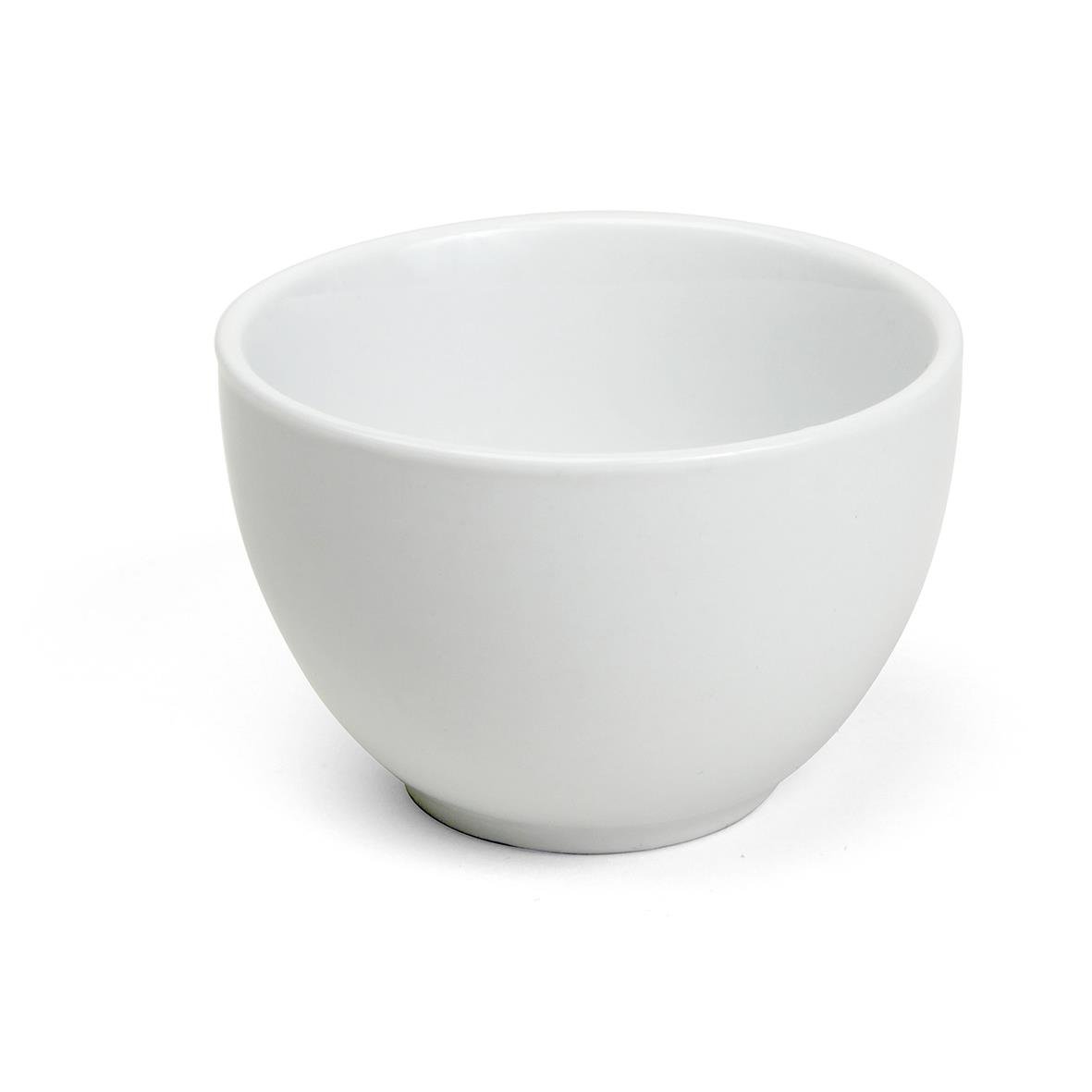 Vit skål med diameter 8,5 cm