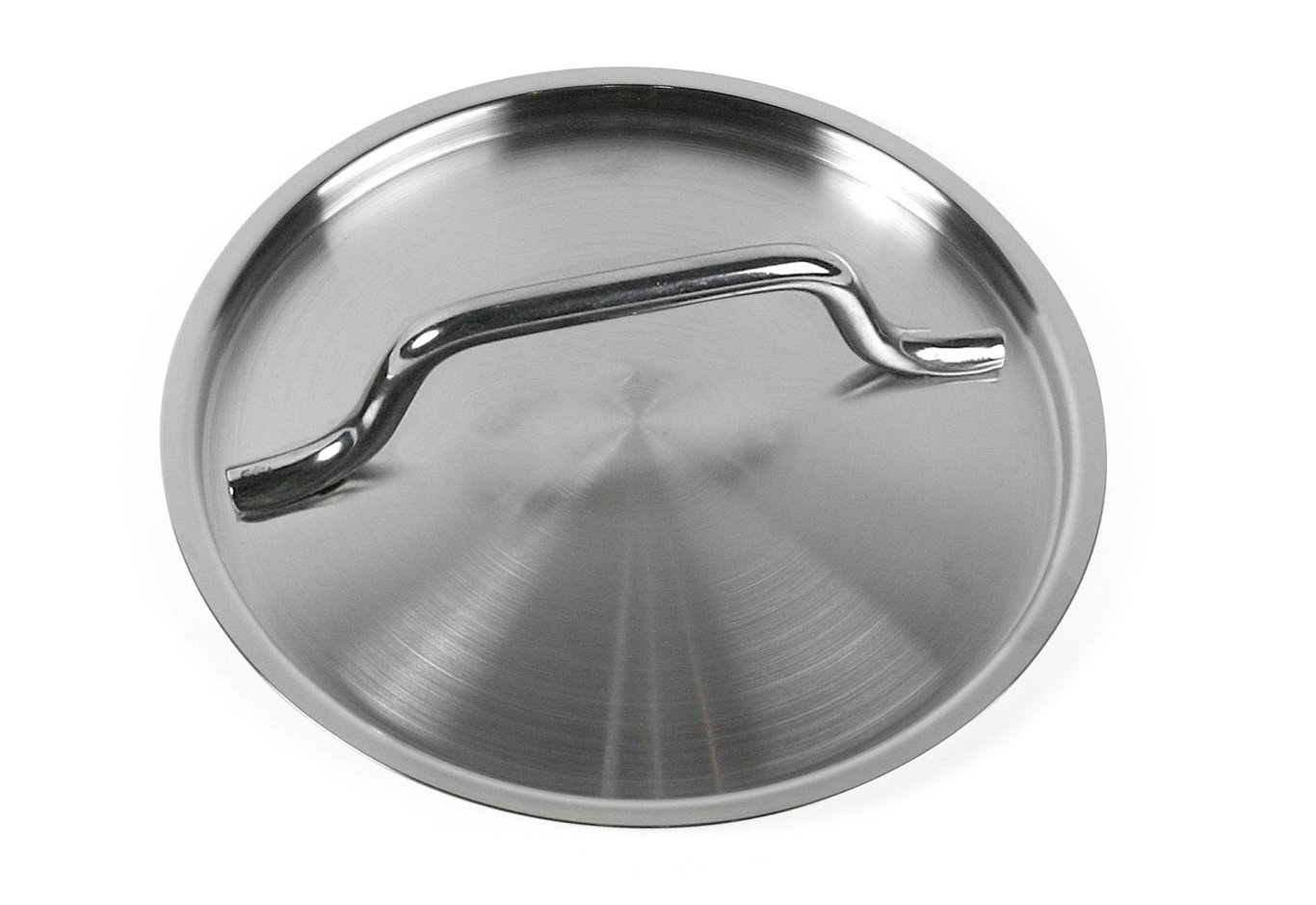 Rostfri lock med diameter 14 cm och handtag