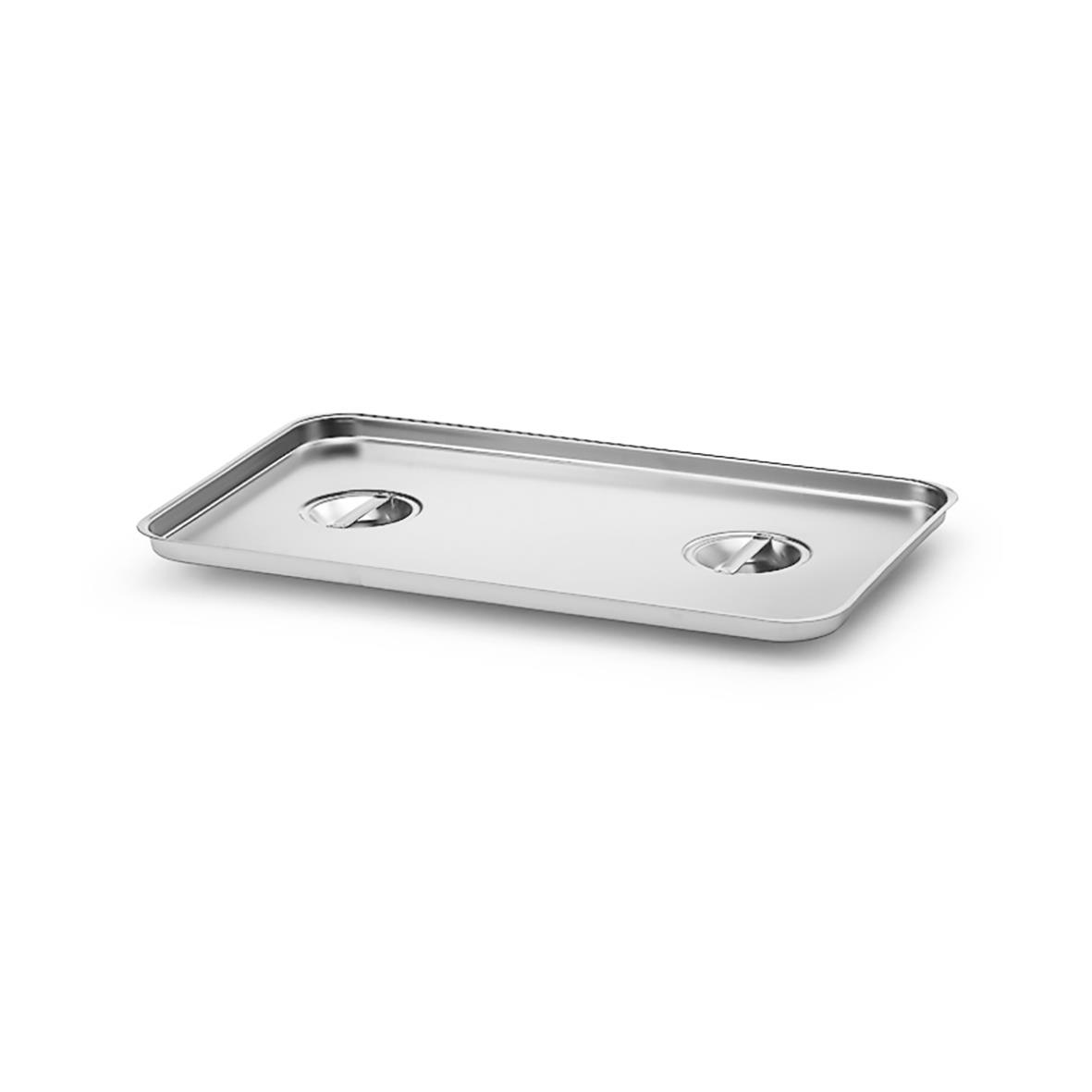 Rostfri kantinlock med två lås och lock till GN 1/1