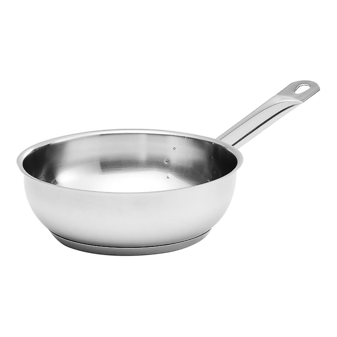 Rostfri sauteuse med Ø20cm och 1,8L kapacitet
