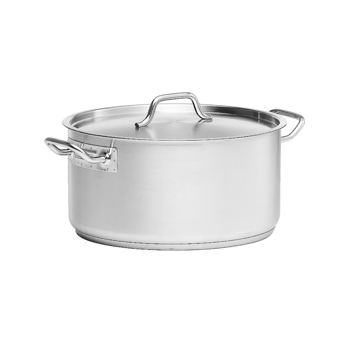 Kittel Patina låg med lock, diameter 36 cm, volym 19 liter, rostfritt stål