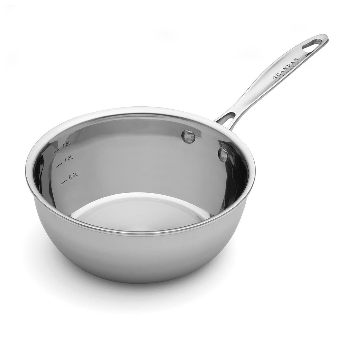 Sauteuse panna Scanpan Fusion 5 Ø20cm 1,8L i rostfritt stål