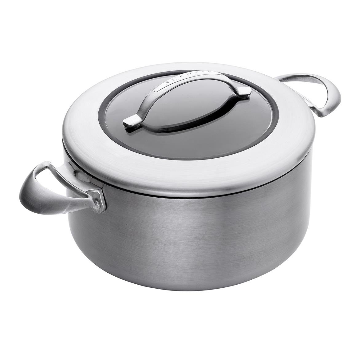 Gryta Scanpan CTX med lock Ø26cm och 6,5L kapacitet i rostfritt stål