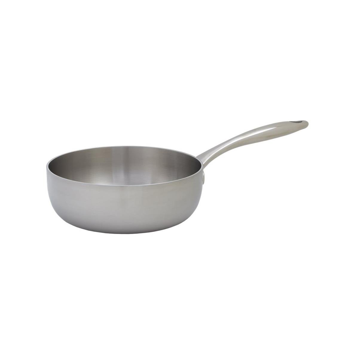 " panna i rostfritt stål med Ø22cm och 2,5L kapacitet"
