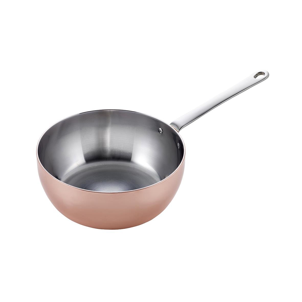 Sauteuse panna i koppar med rostfritt handtag, Ø20cm, 1,8L, Scanpan Maitre D’