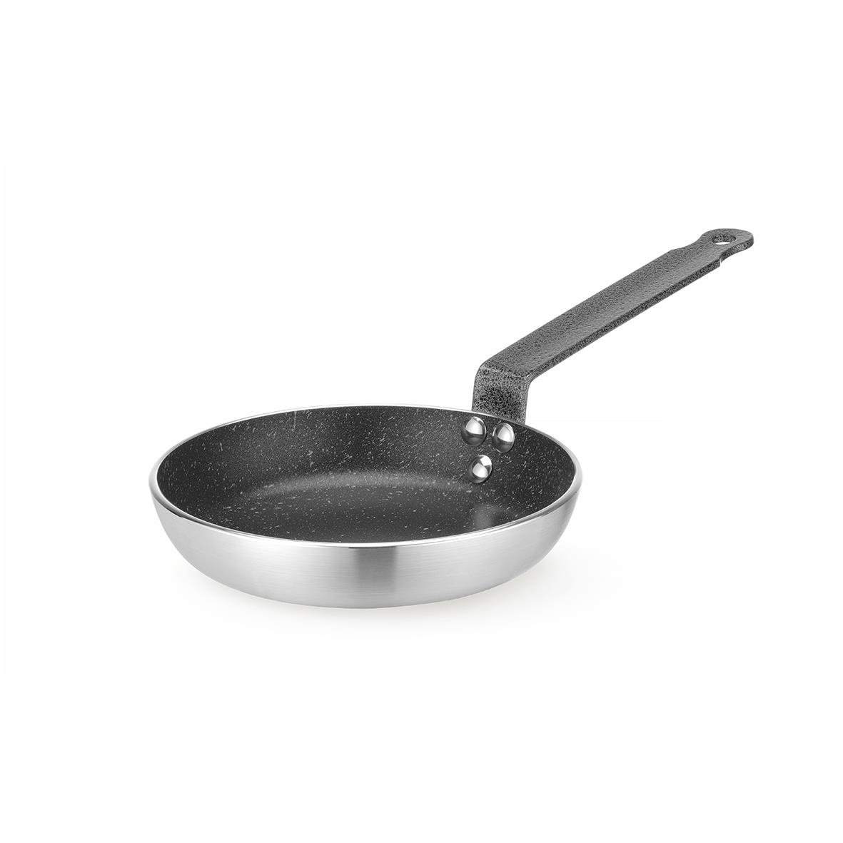 Stekpanna Hendi Aluminium Nonstick Marble Ø28cm med svart innvendig yta och lång handtag