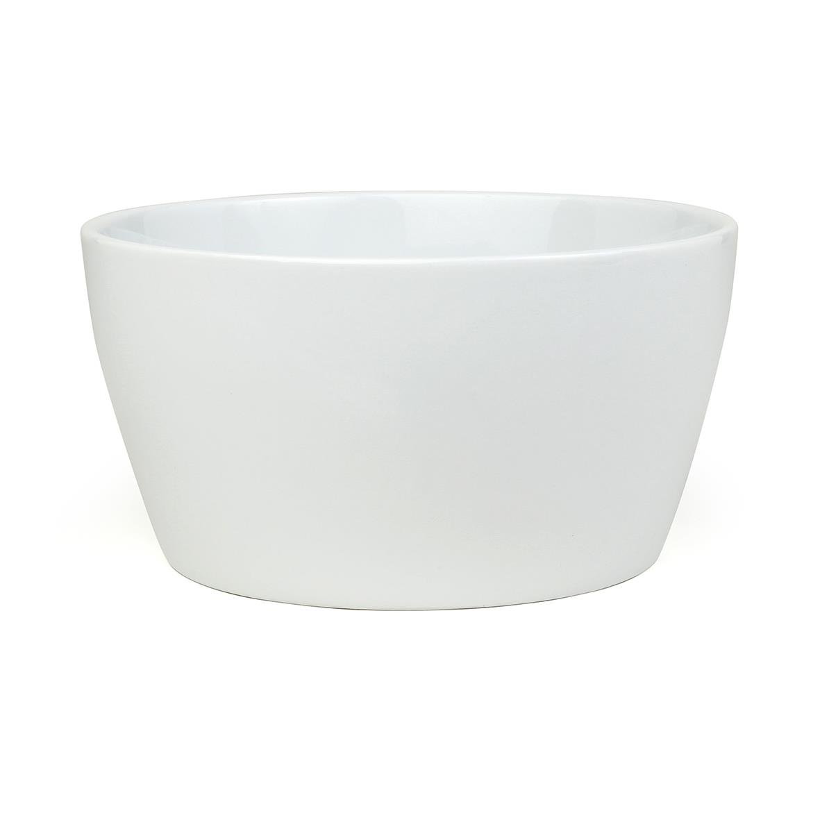 Vit skål med diameter 21 cm