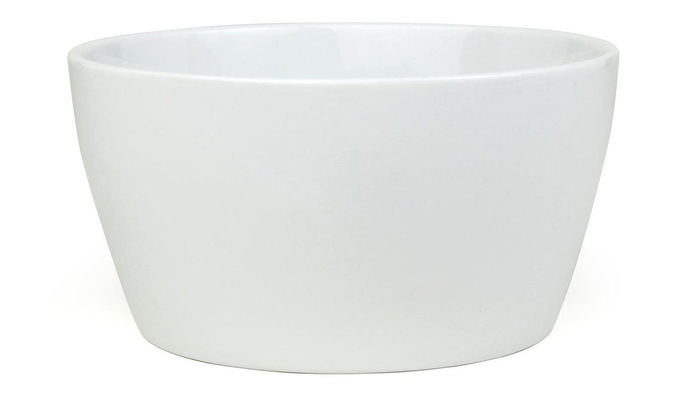 Vit skål med diameter 21 cm