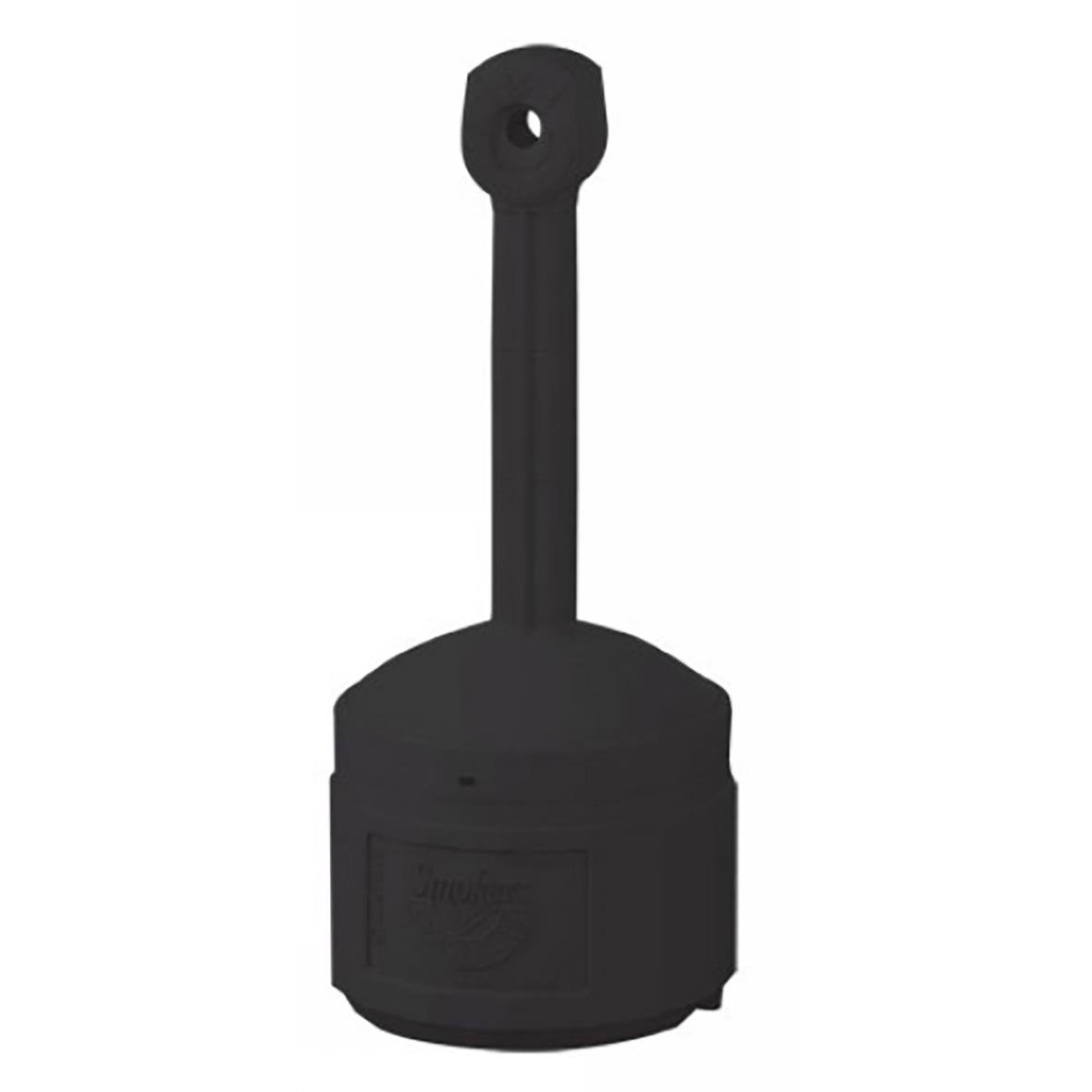 Svart fimppluggare med lång arm och rund bas