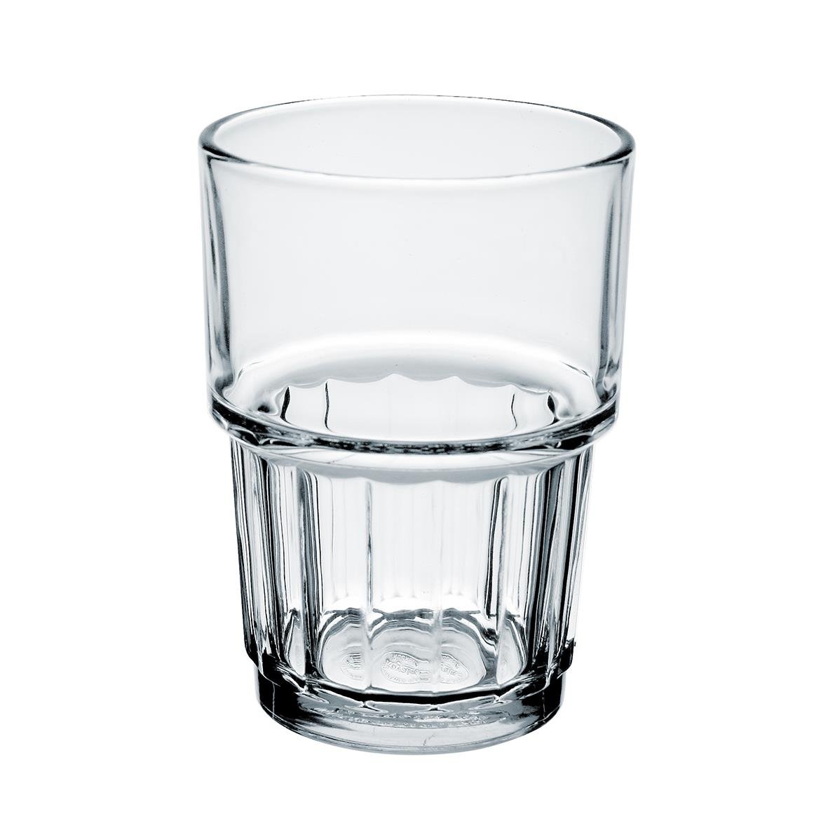 Vattenglas Norvege 20cl transparent glas med vertikala ribbor