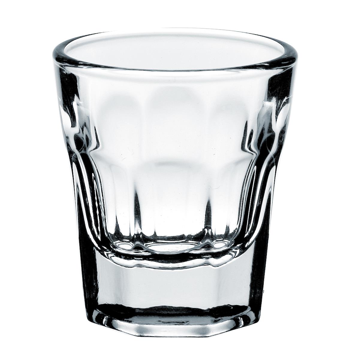 Klar snapsglas från Pasabahce med volym 3,5 cl och diameter 48 mm