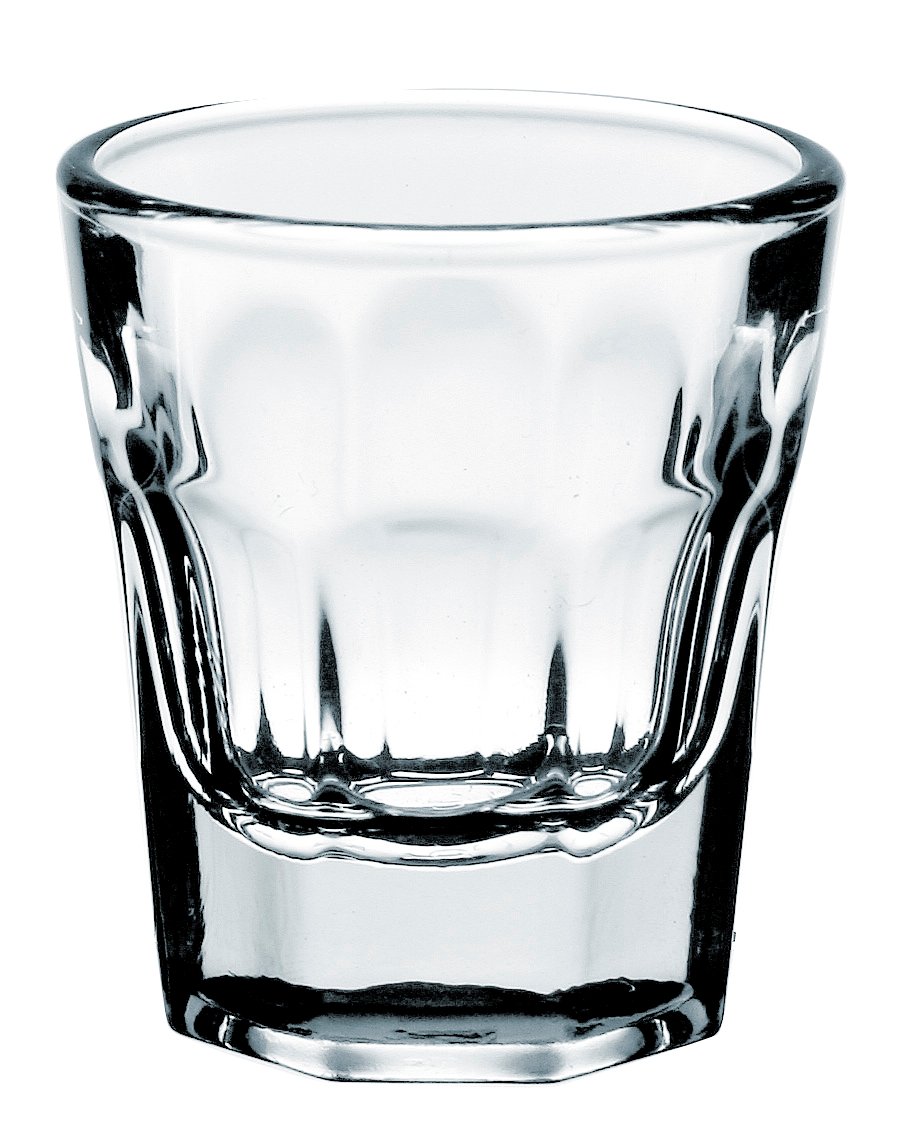Klar snapsglas från Pasabahce med volym 3,5 cl och diameter 48 mm