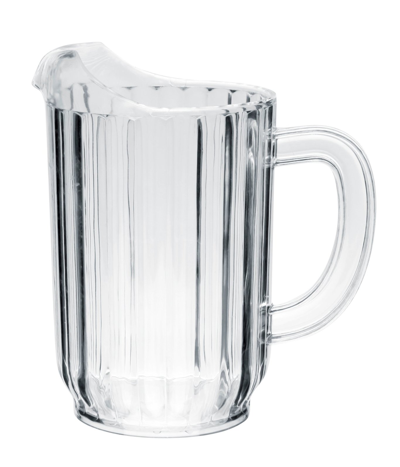 TIllbringare Exxent i polykarbonat, 1 liter, transparent med handtag och pip