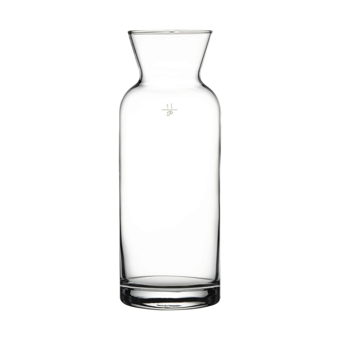 Karaff i glas med måttmarkering 80x203mm, 1L kapacitet