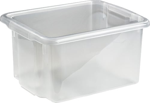 Transparent förvaringslåda Stabil 23L 410x330x225mm