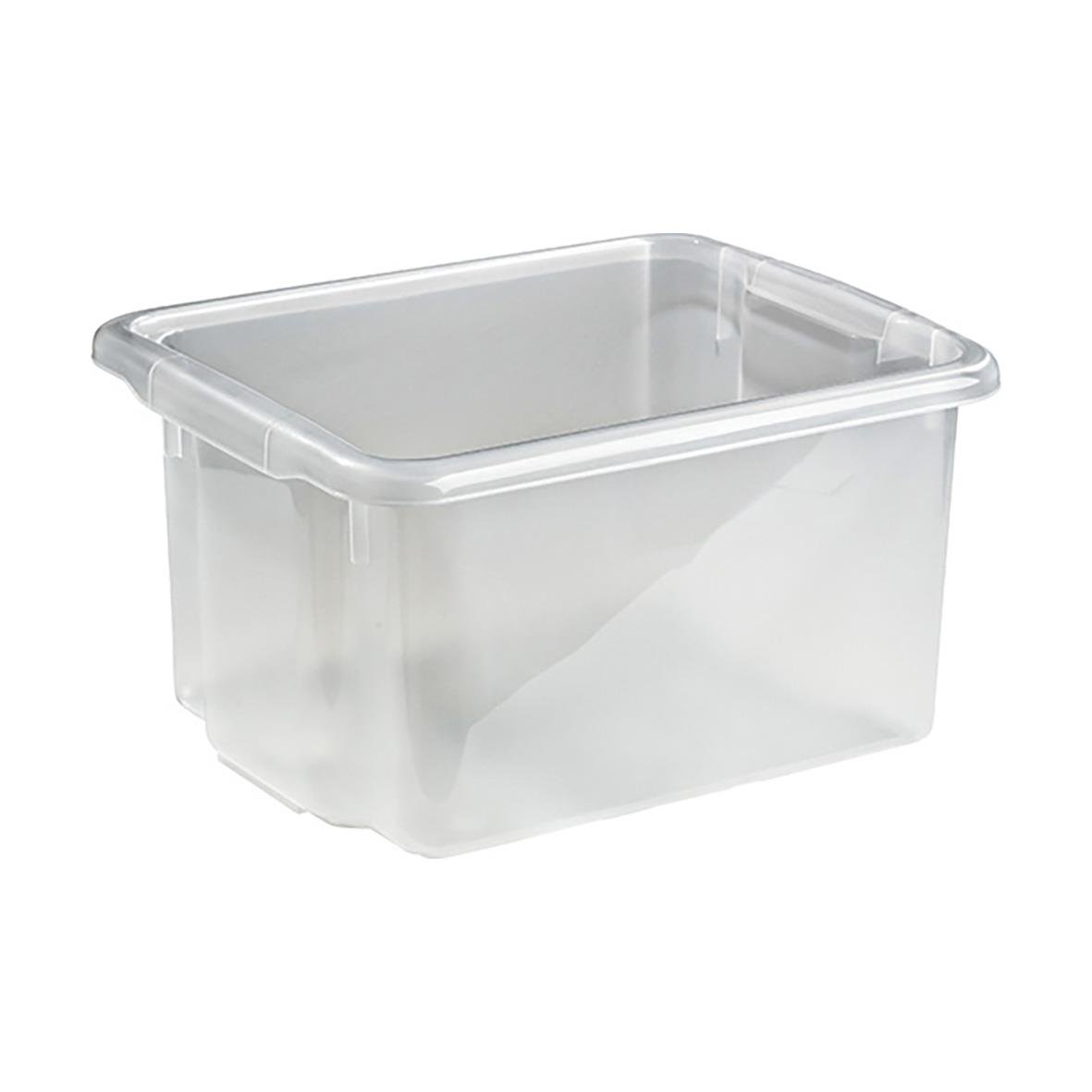 Transparent förvaringslåda Stabil 23L 410x330x225mm