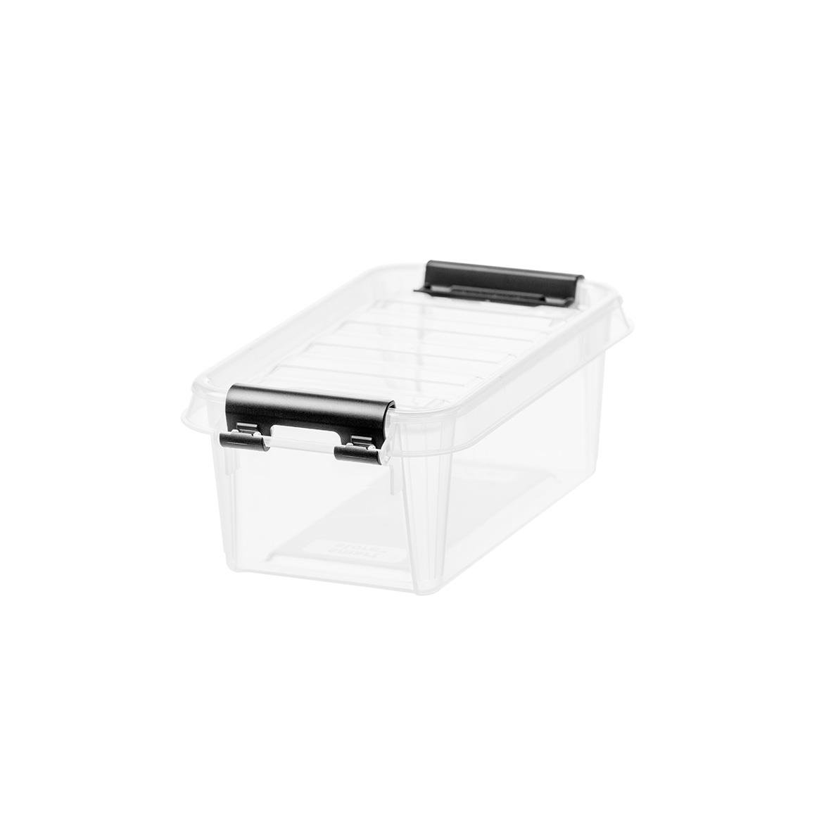 Transparant förvaringslåda SmartStore Classic 0,3L med lock, mått 150x90x60mm