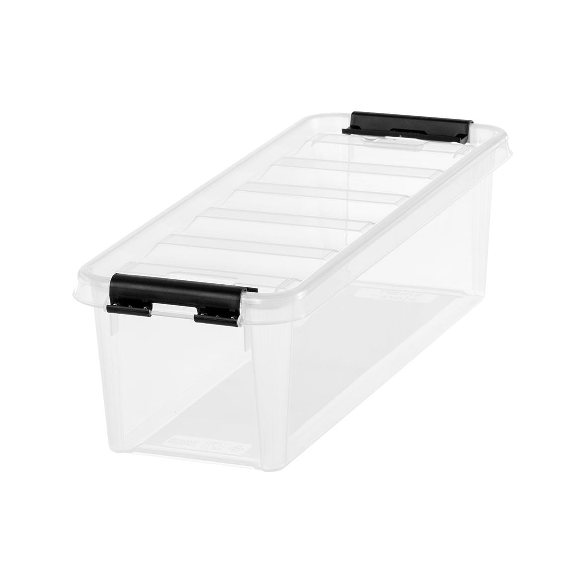 Transparant förvaringslåda SmartStore Classic 3,5L med lock och måtten 400x150x120mm