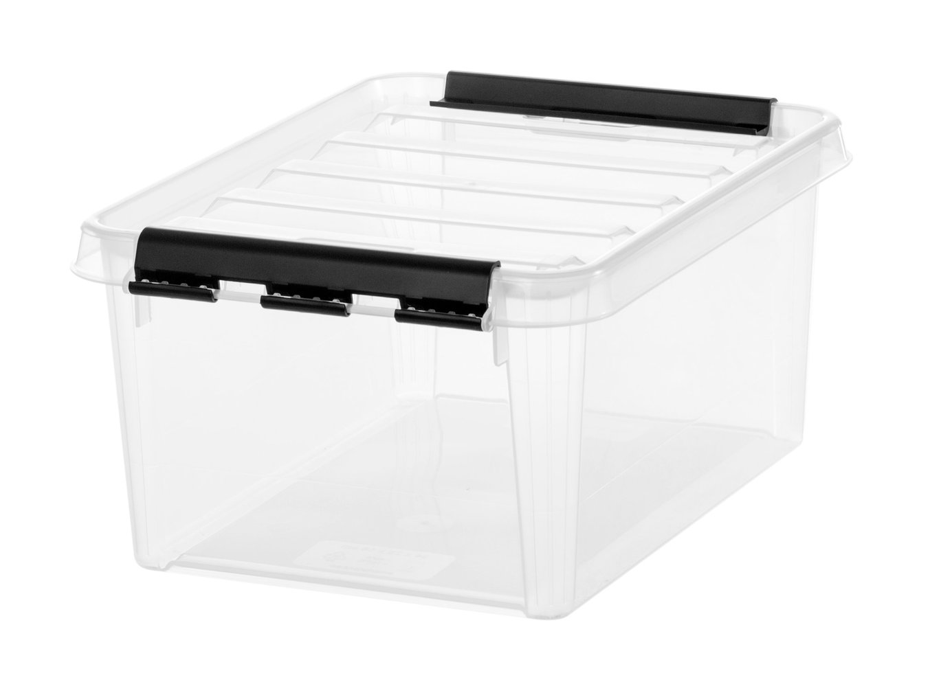 Transparent förvaringslåda SmartStore Classic 8L med lock och måtten 340x250x160mm