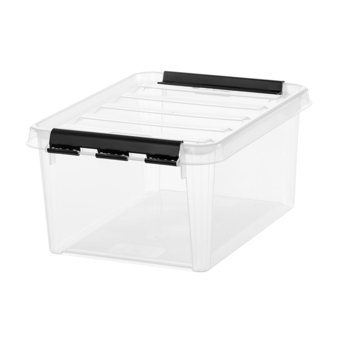 Transparent förvaringslåda SmartStore Classic 8L med lock och måtten 340x250x160mm