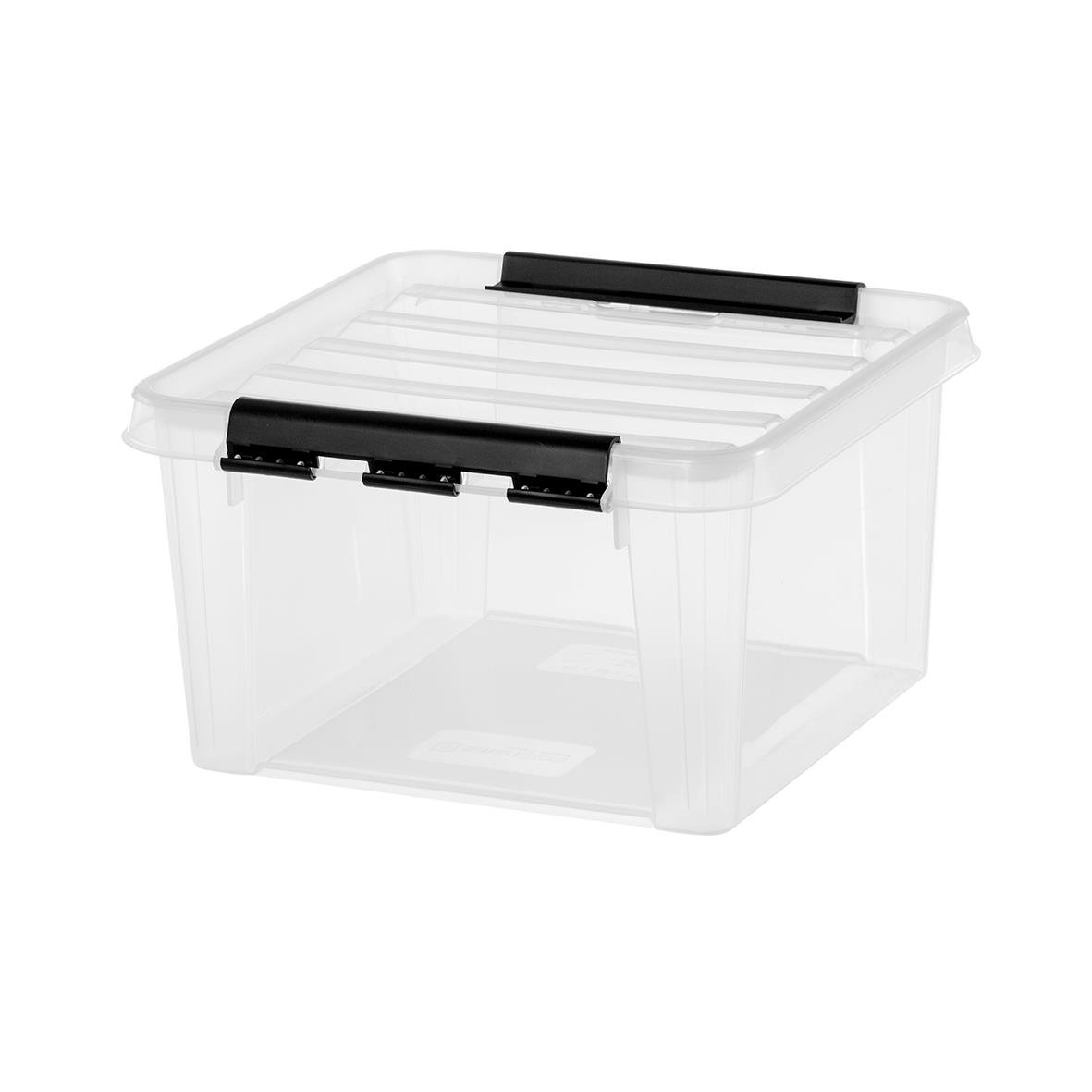 Transparent förvaringslåda SmartStore Classic 7L med lock, mått 280x280x170mm