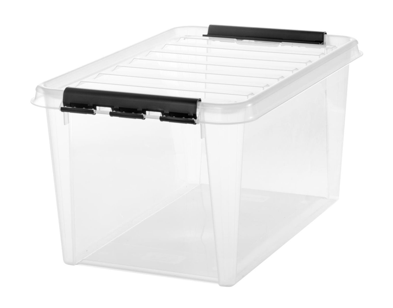 Transparent förvaringslåda SmartStore Classic 46L med lock och måtten 600x400x310mm