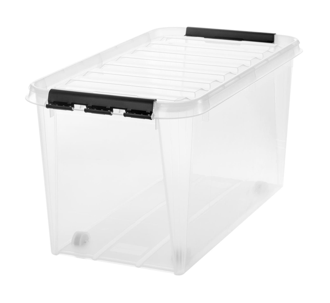 Transparent förvaringslåda SmartStore Classic 70L med lock, mått 720x400x390mm