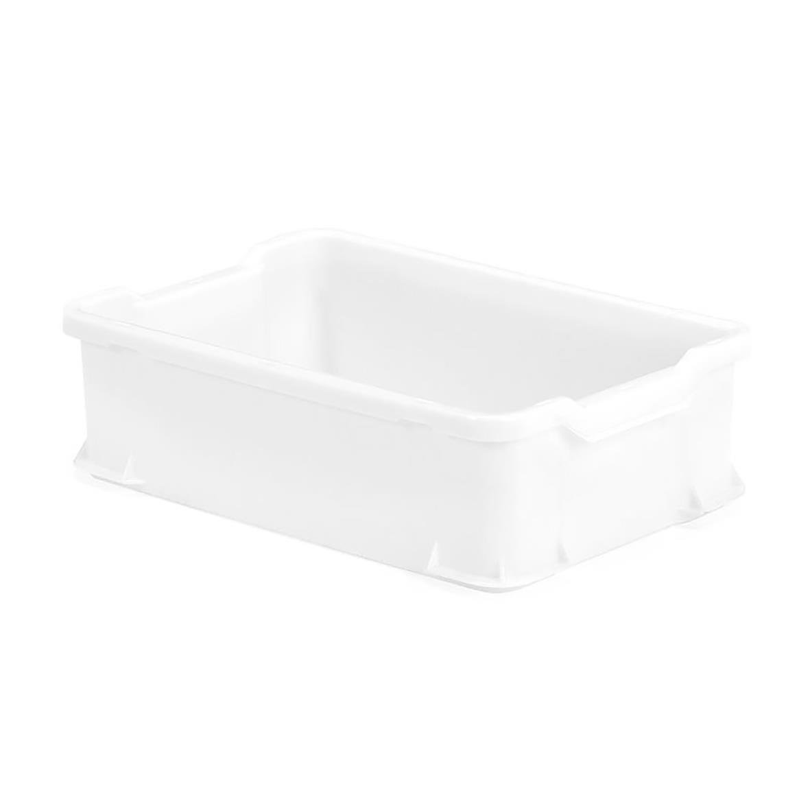 Vit förvaringsback Uniback 600x400x145mm, 24L, plast