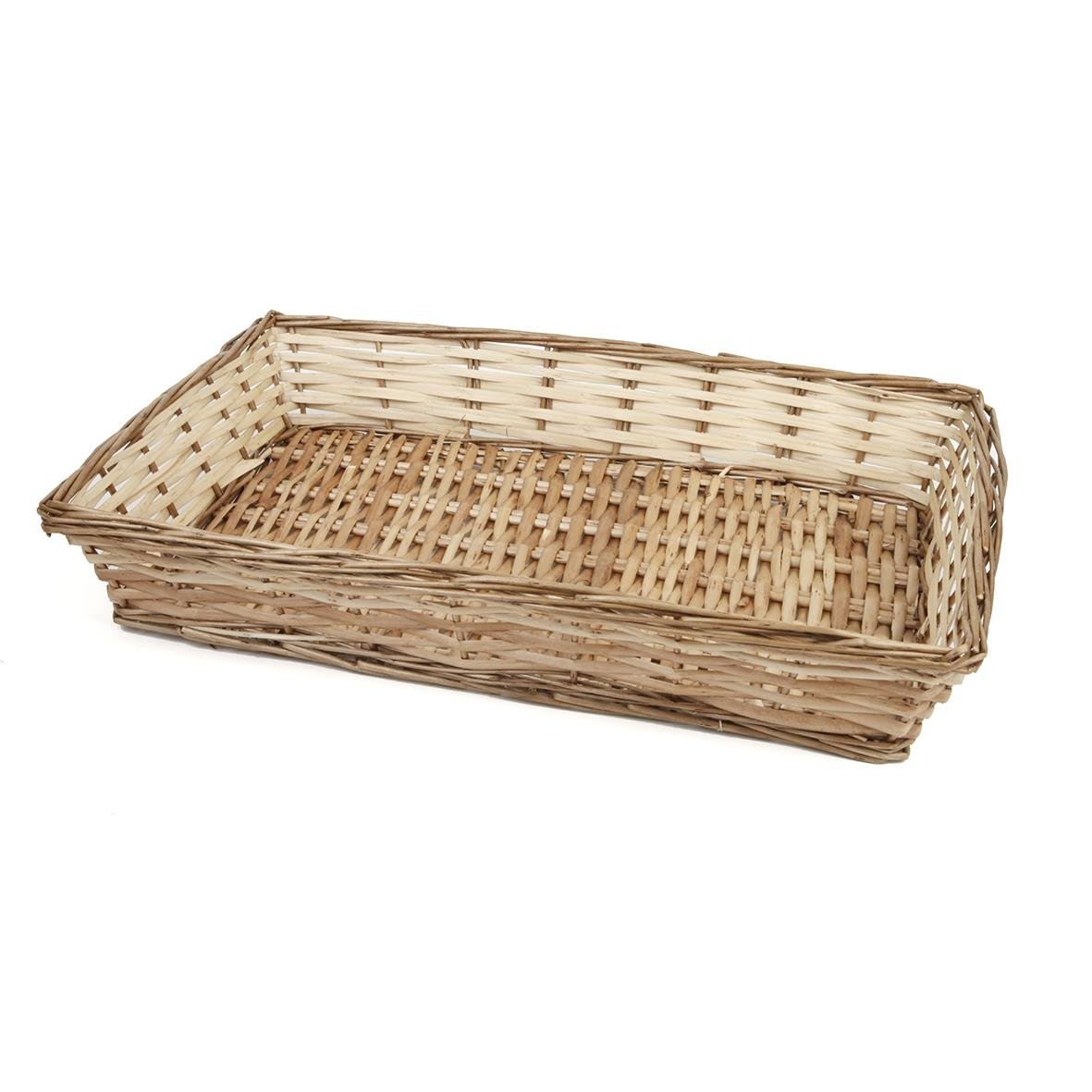 Rektangulär brödkorg i rotting med måtten 50x32cm