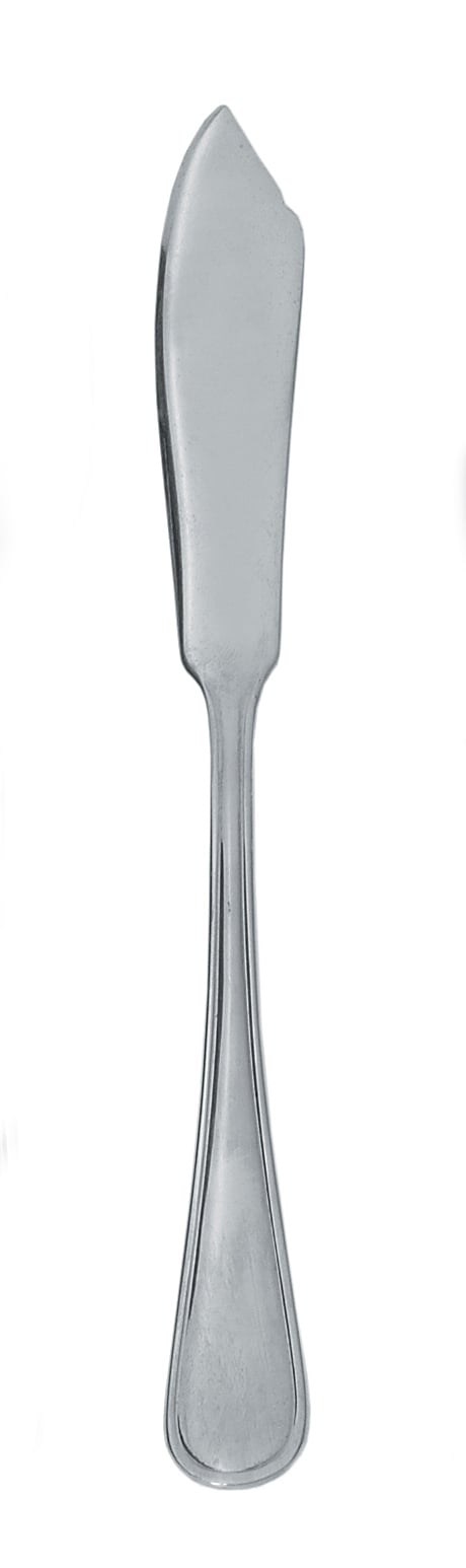 Fiskkniv Opera 225mm i metall med slät blad och ergonomiskt handtag