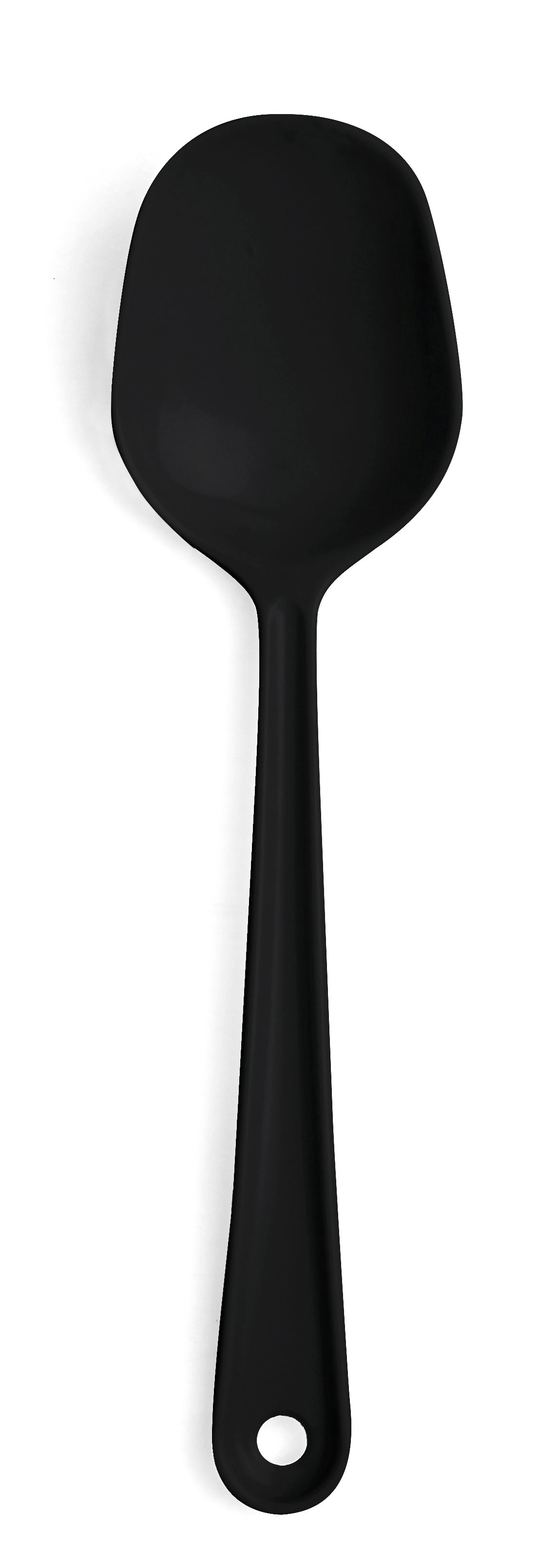 Svart serveringssked 21,5 cm lång