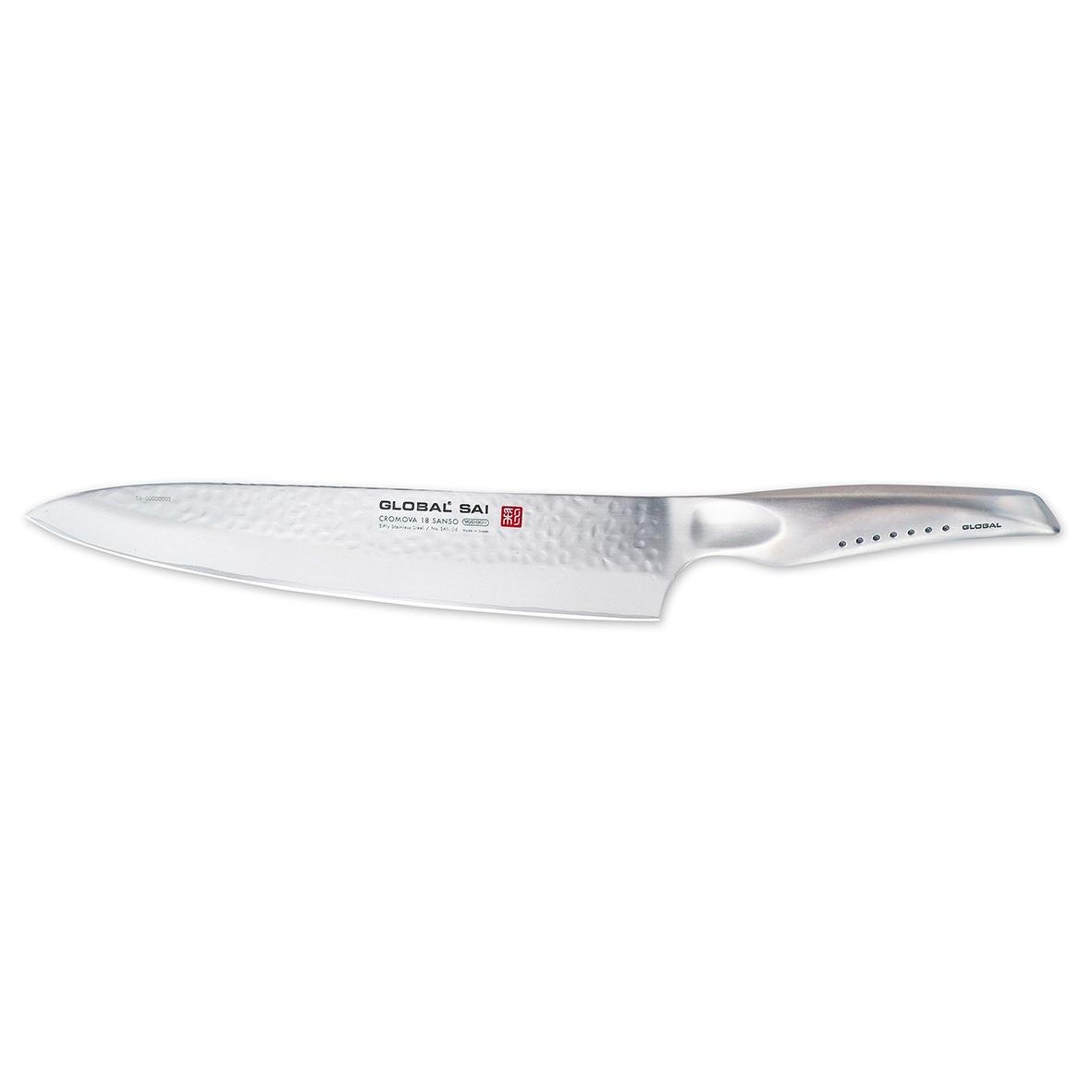 Kockkniv Global SAI-06 25cm med blankt blad och ergonomiskt handtag