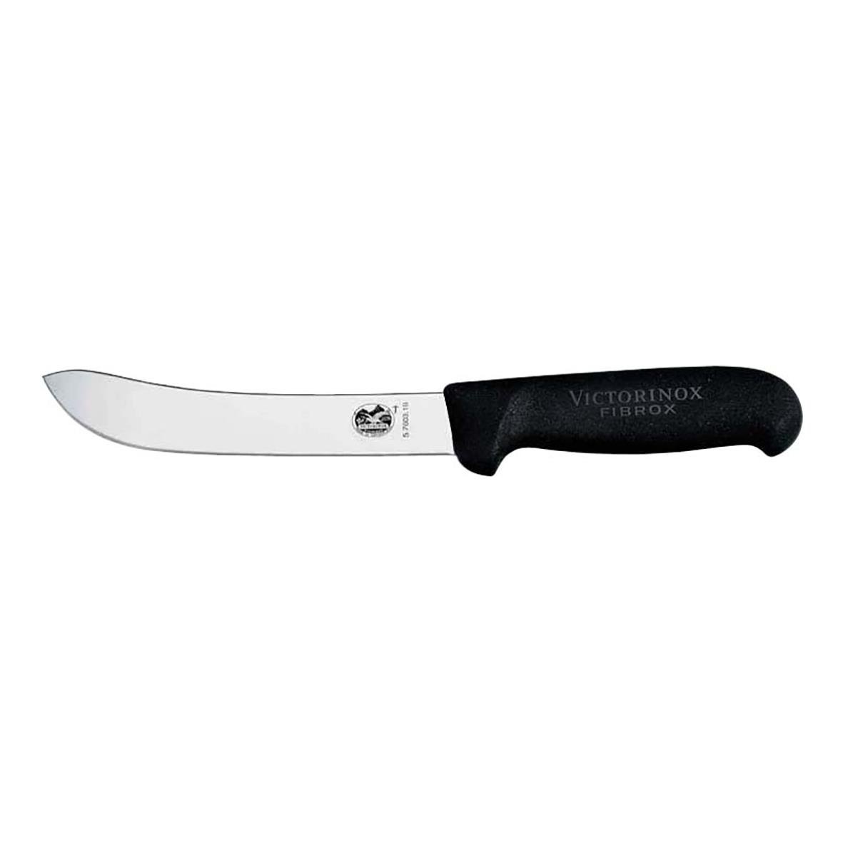 Svart slaktkniv Victorinox Fibrox 15cm med ergonomiskt handtag