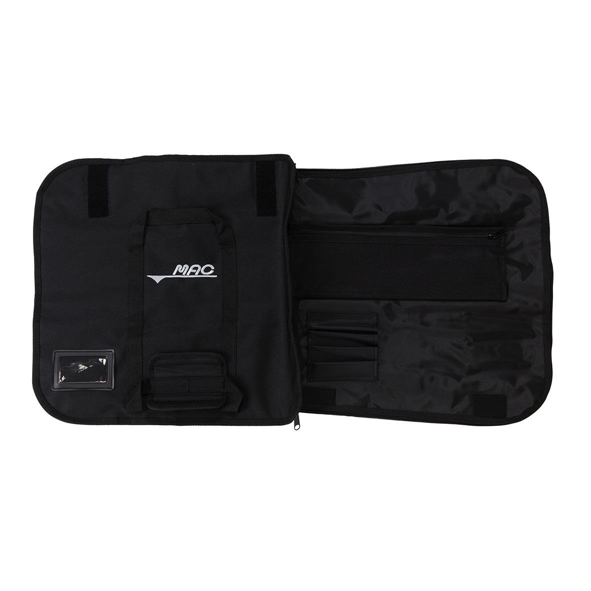 Svart knivväska för Mac med flera fack och förvaringsutrymmen