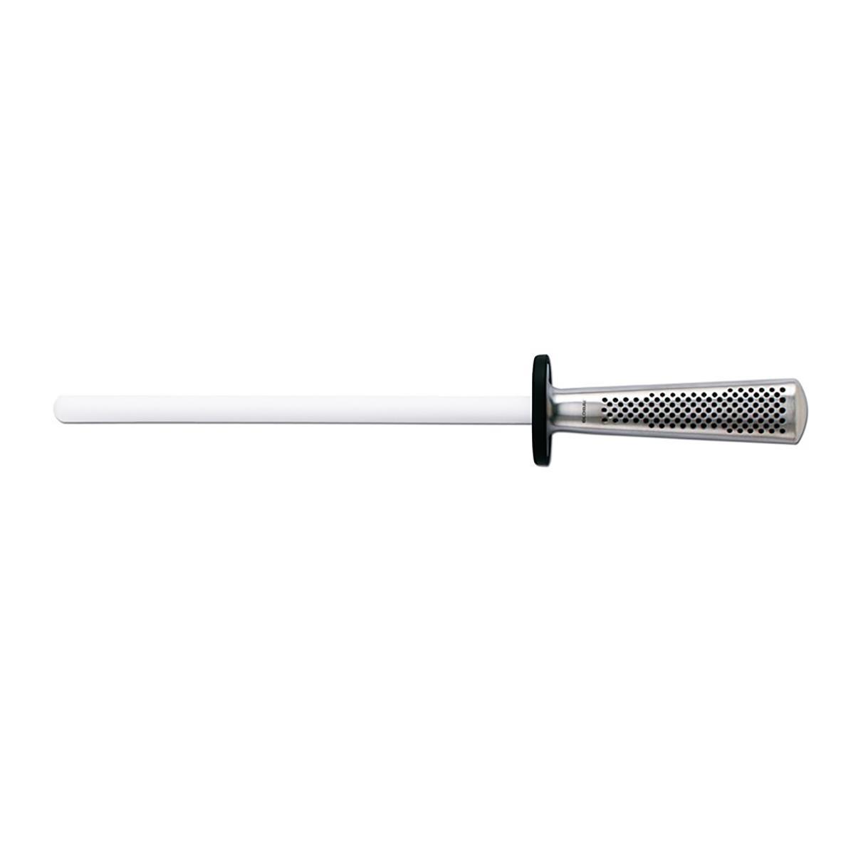 Keramiskt skärpstav Global G-45 24cm med svart och silver handtag