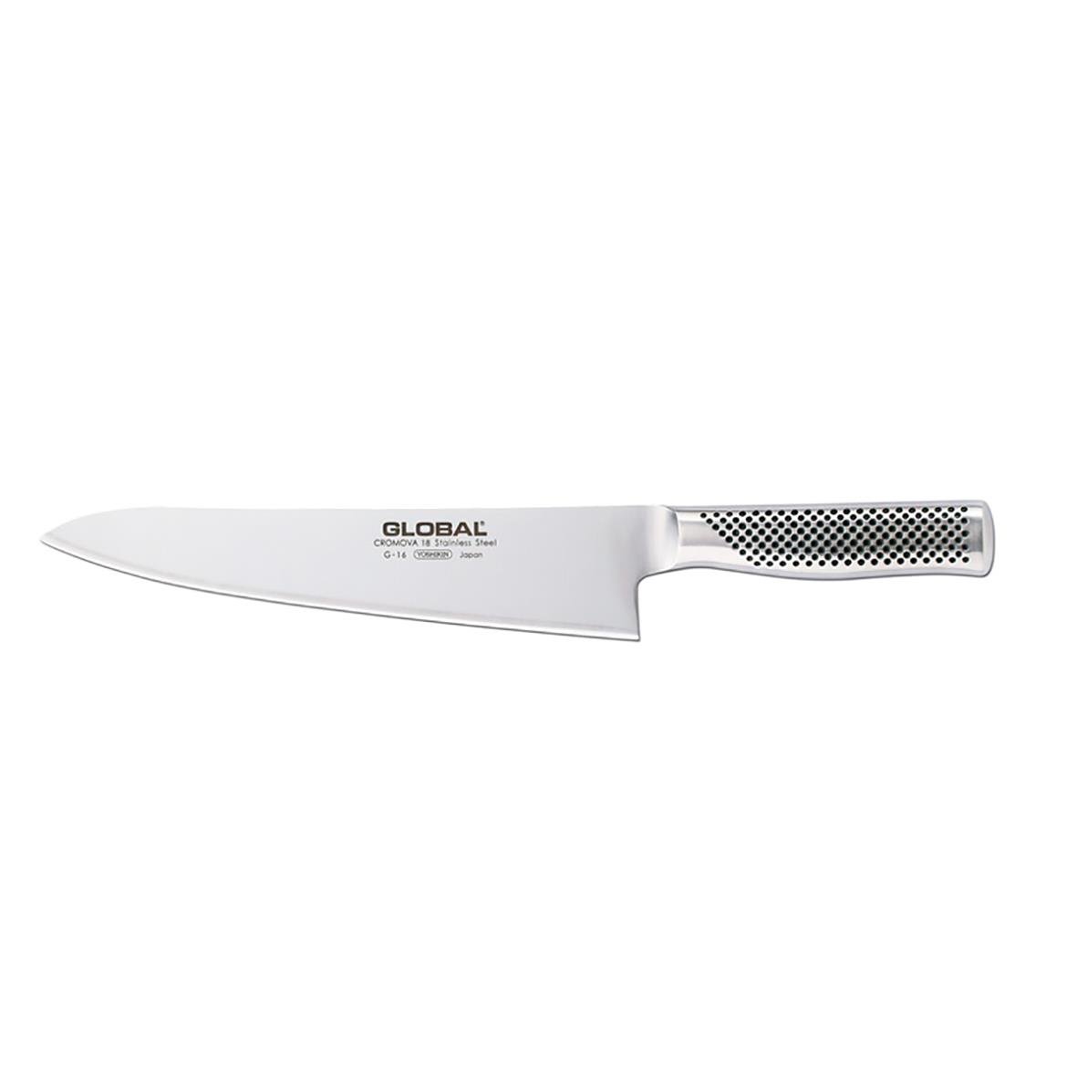 Kockkniv Global G-16 24cm med rostfritt blad och ergonomiskt handtag