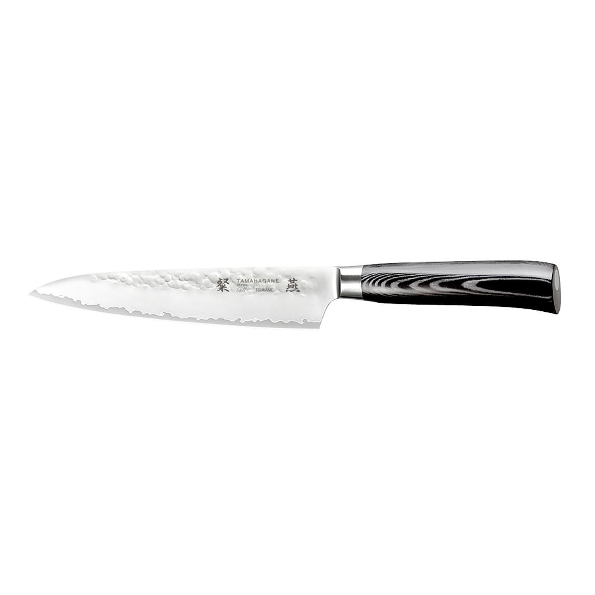 Allkniv Tamahagane San Tsubame 15cm med svart handtag och rostfri blad