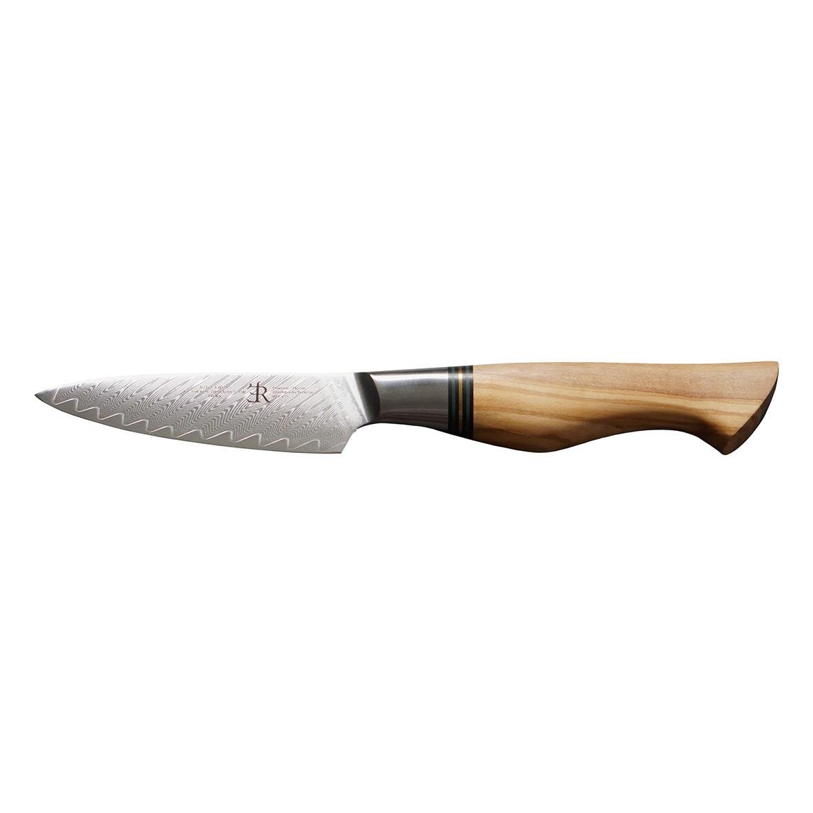 Skalkniv Ryda Knives 22cm med träskaft och vass, tandad blad