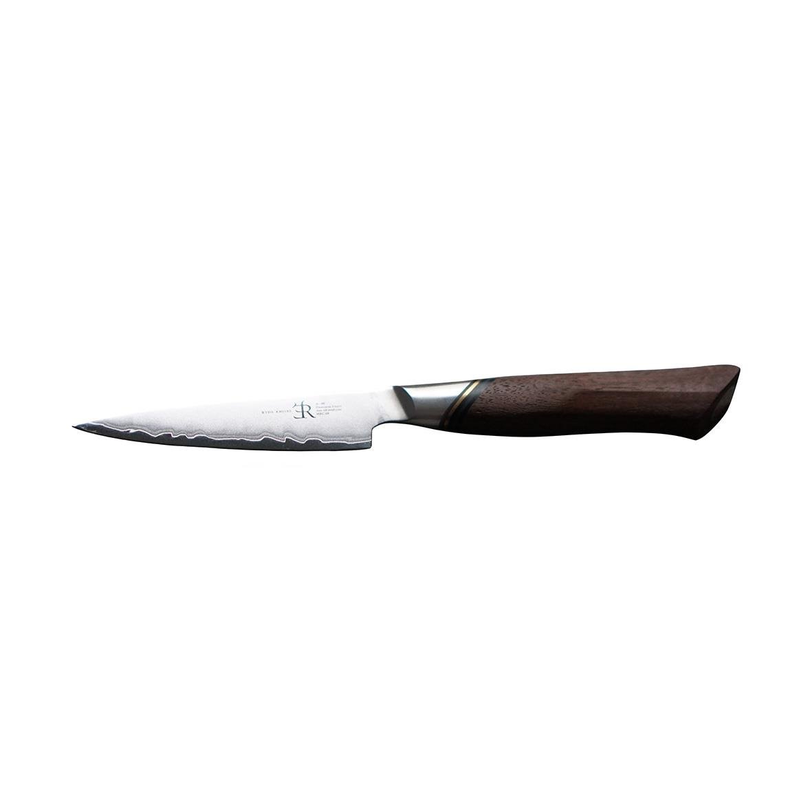 Skalkniv Ryda Knives A-30 9cm med trähandtag och tandad blad