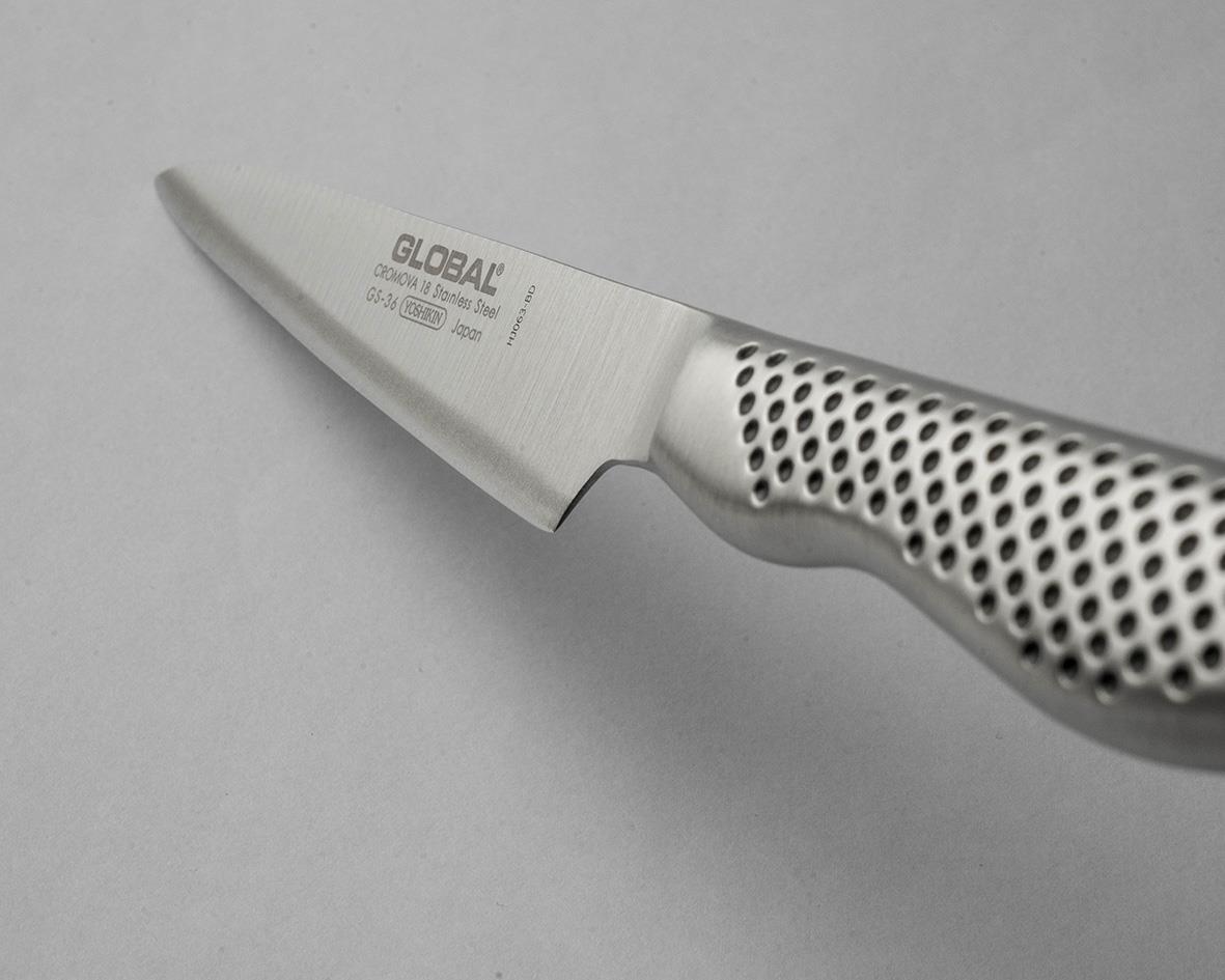 Allkniv Global GS-36 11cm kökskniv med perforerad handtag och skärblad