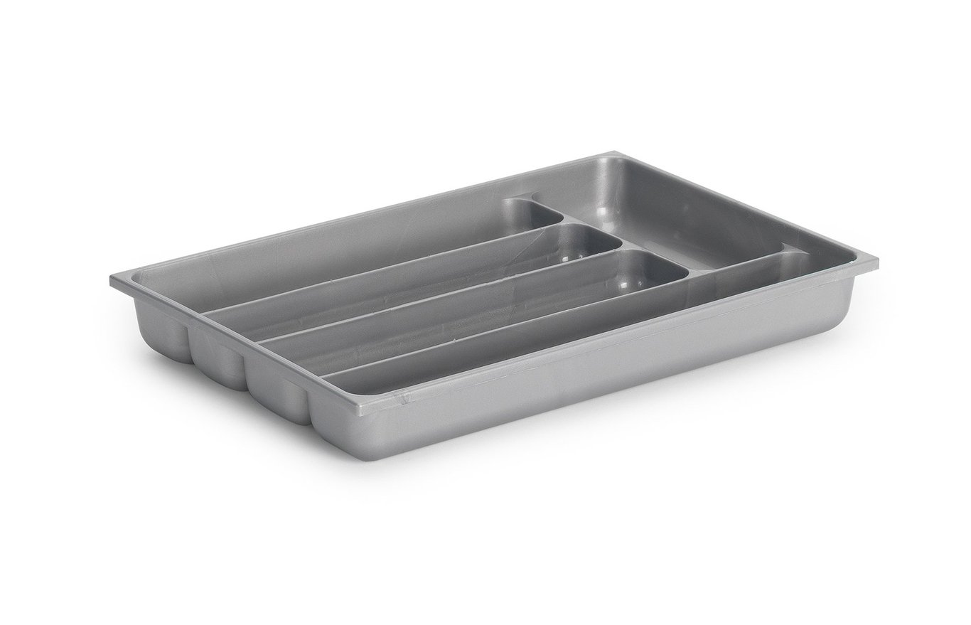 Silver besticklåda med tre fack, mått 220x330x45mm