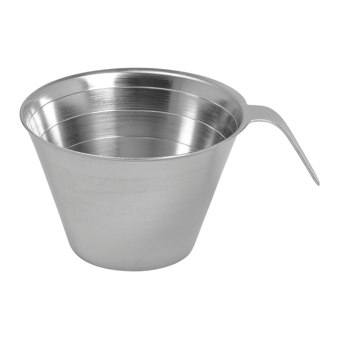 Rostfri måttkopp med öppet handtag och 1 dl volym