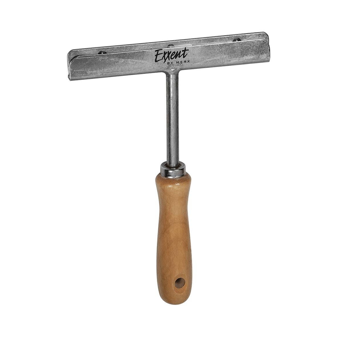 Grill- och fettskrapa 15cm med trähandtag och metallskrapa