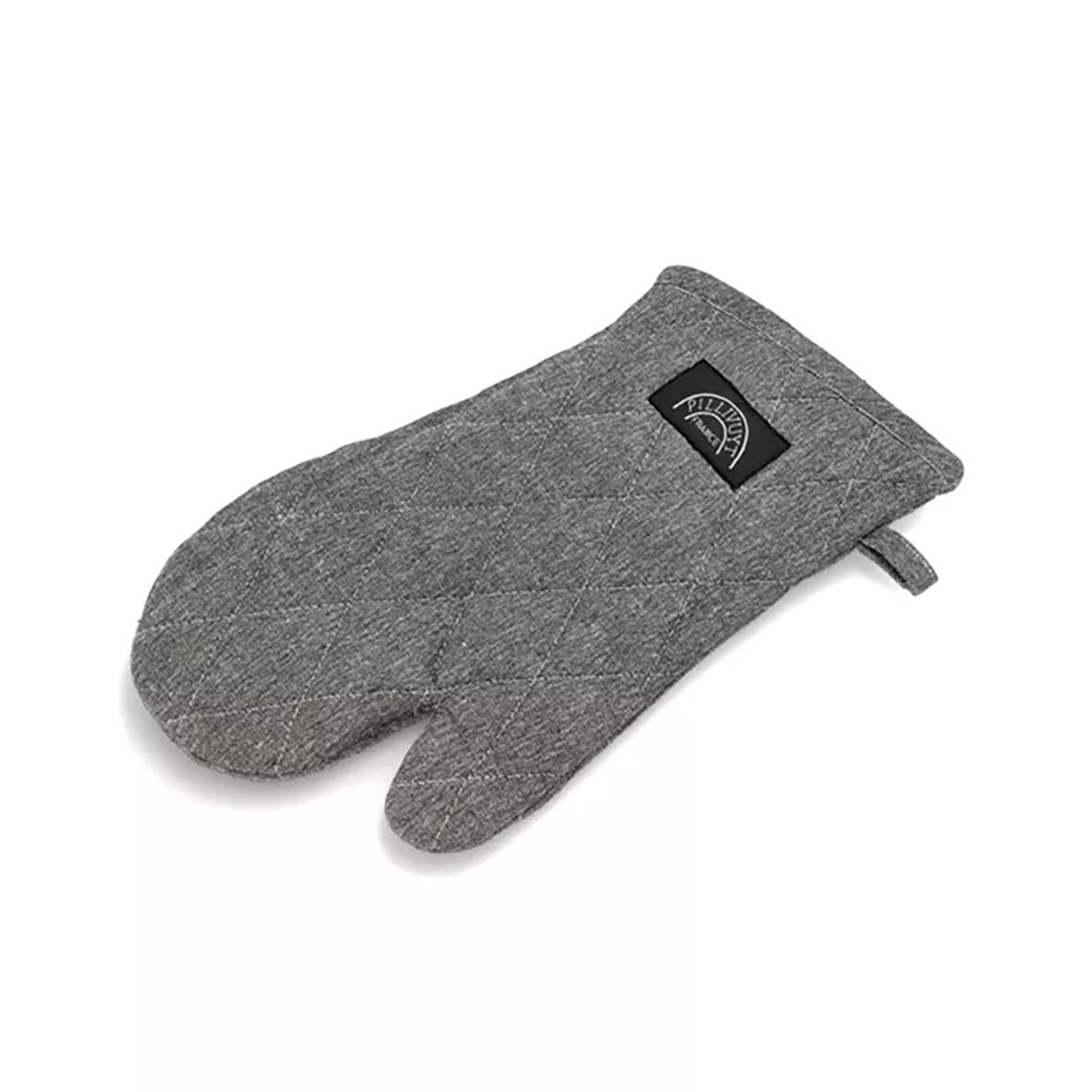 Grillvante i grått med flamsäker design och The North Face-logga