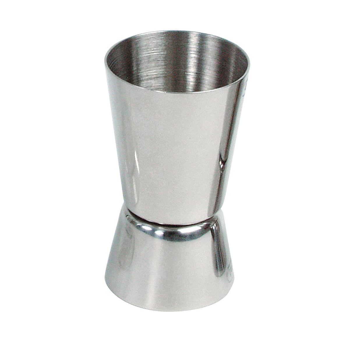 Stainless steel jigger för mätning av 2/4 cl vätska